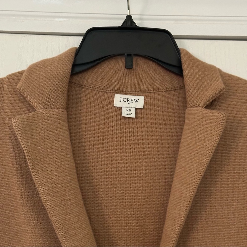 J Crew Schoolboy Sweater Blazer Heather Acorn XS - Picture 6 of 11